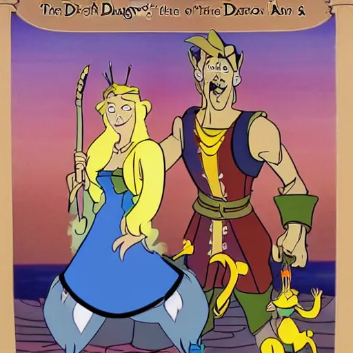 Image similar to The further adventures of Dirk the Daring, of Dragon's Lair, from Don Bluth studios