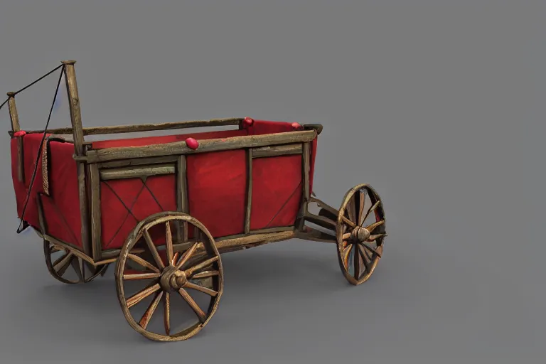 Image similar to 3d sculpt of a circus wagon, artstaton, League of Legends, red dead redemption2, digital illustration