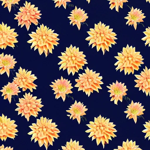 Prompt: closeup of dahlias full picture pattern highly detailed