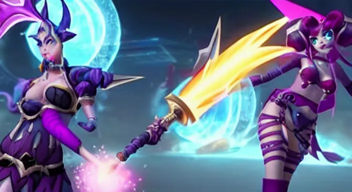 Prompt: Jinx, A still from League of Legends Arcane (2021)