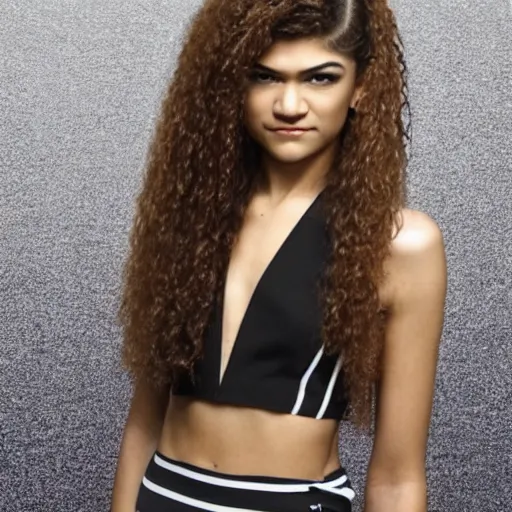 Image similar to Bald Zendaya