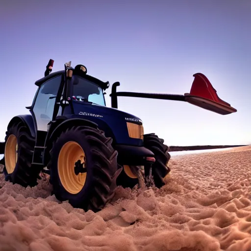 Image similar to ultrawide shot backlit tractor ploughing the seabed underwater photo on gopro