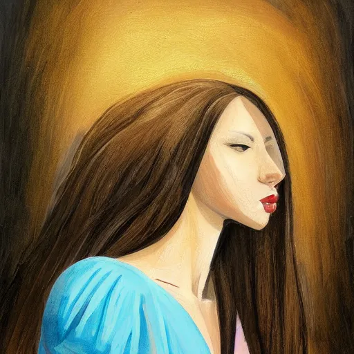 Image similar to a girl reading book, hair flowing down, contrast, dramatic, by Noel Coypel
