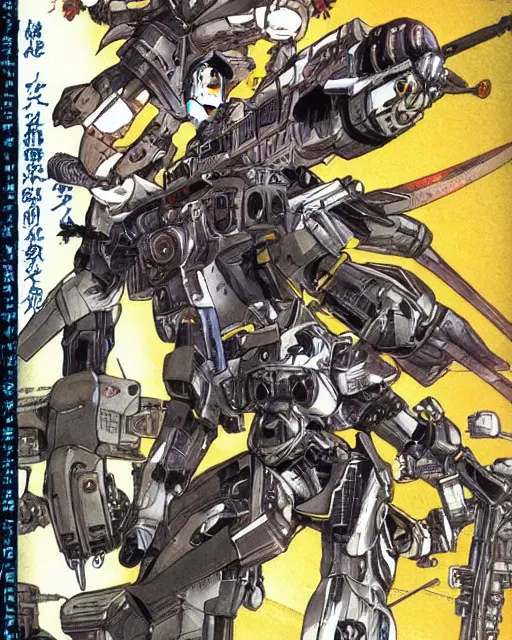 Image similar to artwork by Masamune Shirow