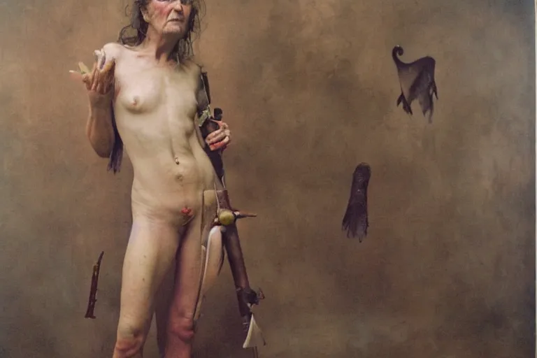 Prompt: full color joel peter witkin photo of the devil, annie liebovitz, bosch, odd nerdrum