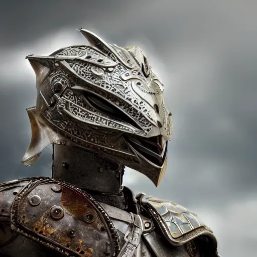 Prompt: warrior with falcon themed armour ,highly detailed, 4k, HDR, smooth, sharp focus, hyper realistic, high resolution