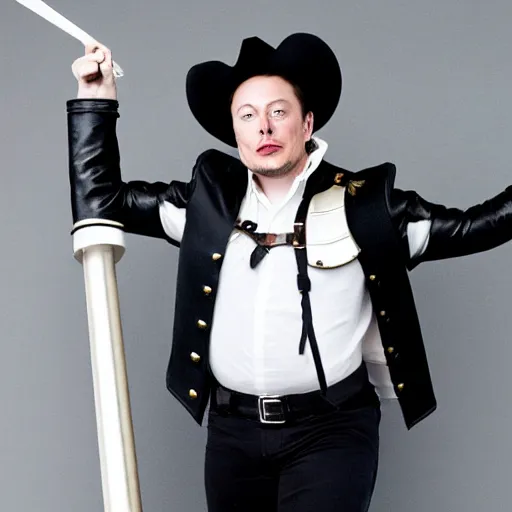 Image similar to elon musk as a musketeer