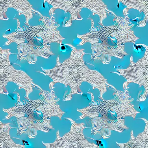 Image similar to exquisite fresh ocean print with beautiful and high resolution elements developed into seamless patterns