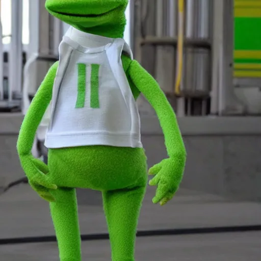 Prompt: kermit the frog at chernobyl reactor 4