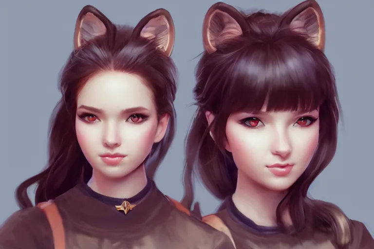 Image similar to female marten wearing jewlery with cute hairstyle, made by Stanley Artgerm Lau, WLOP, Rossdraws, ArtStation, CGSociety, concept art, cgsociety, octane render, trending on artstation, artstationHD, artstationHQ, unreal engine, 4k, 8k,