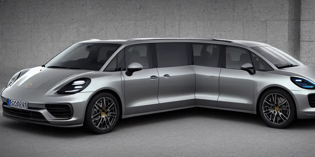 Image similar to “2021 Porsche Minivan, ultra realistic, 4K, high detail”