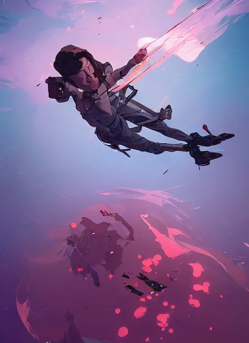 Prompt: floating inside the space of my mind behance hd artstation by jesper ejsing, by rhads, makoto shinkai and lois van baarle, ilya kuvshinov, ossdraws, that looks like it is from borderlands and by feng zhu and loish and laurie greasley, victo ngai, andreas rocha