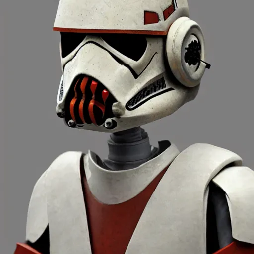 Image similar to general grevious combined with a stormtrooper, accurate, realistic, detailed, 4 k