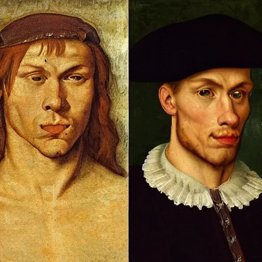 Prompt: A 16th century mannerism painting of Jerma985, portrait of Jerma985, grainy, realistic, very realistic, hyperrealistic, highly detailed, very detailed, extremely detailed, very neat, very epic, very cool, detailed, trending on artstation