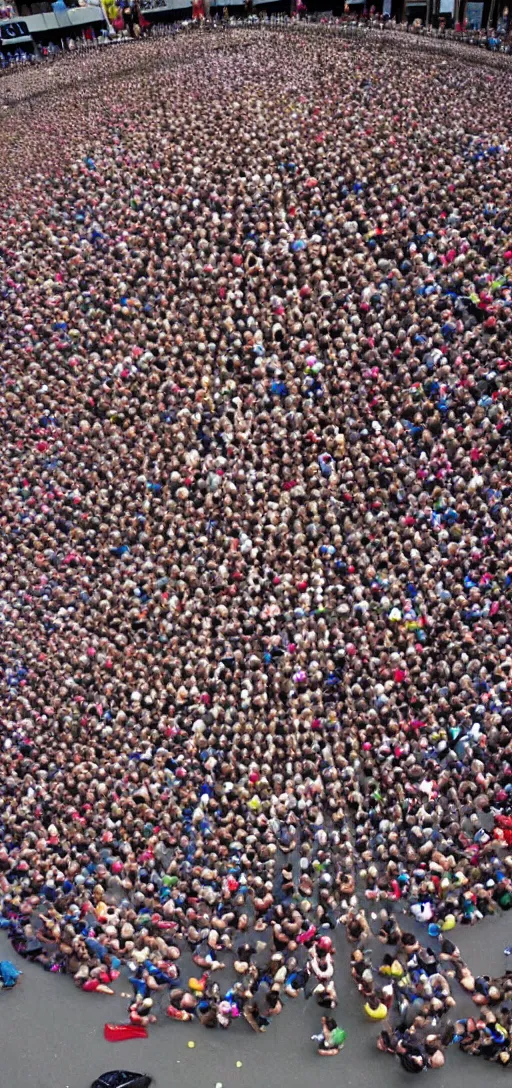 Image similar to a human pyramid world record attempt