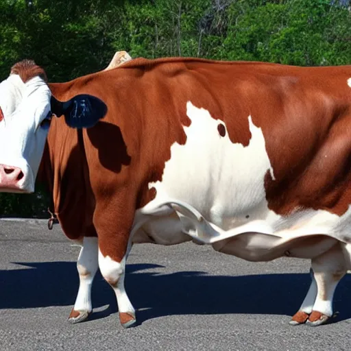 Prompt: The elusive cow limousine