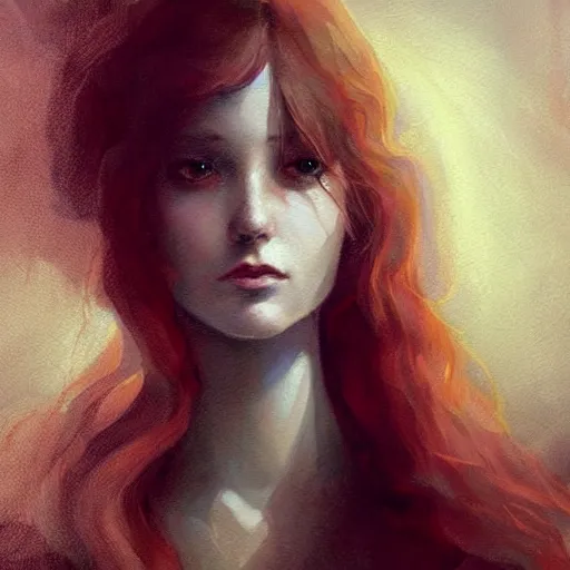 Prompt: a painting in the style of charlie bowater and in the style of charles dulac and in the style of frederic edwin church. smooth, sharp focus, fantasy, semi - realism.