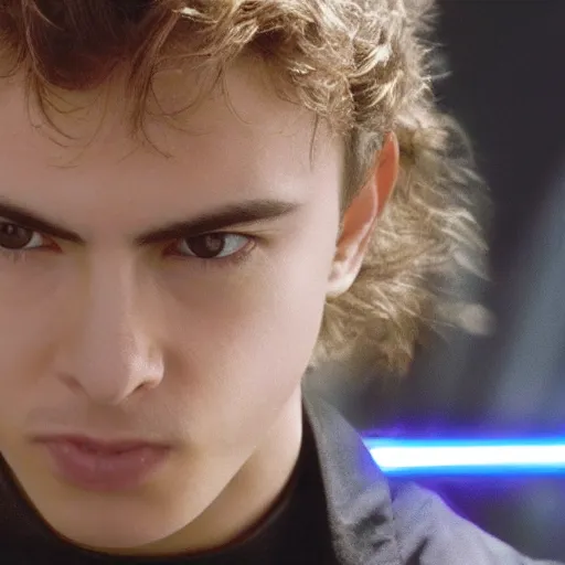 Image similar to angry, pissed off, elliot rodger as anakin skywalker in star wars episode 3, 8k resolution, full HD, cinematic lighting, award winning, anatomically correct