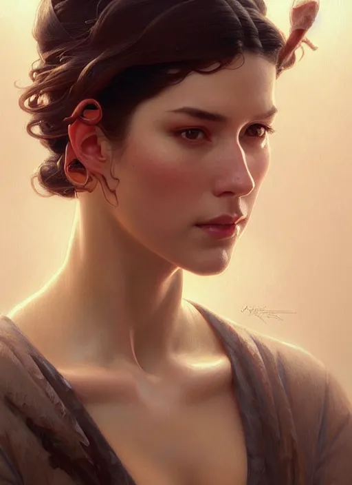 Image similar to portrait of logan wolwerine, intricate, elegant, highly detailed, digital painting, artstation, concept art, smooth, sharp focus, illustration, art by artgerm, greg rutkowski, alphonse mucha, uang guangjian, gil elvgren, sachin teng, symmetry!!