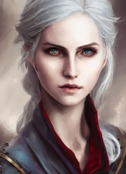 Prompt: portrait of ciri from the witcher storm blessed | | cute - fine - face, pretty face, realistic shaded perfect face, fine details by stanley artgerm lau, wlop, rossdraws, james jean, anime style, andrei riabovitchev, marc simonetti, and sakimichan, tranding on artstation