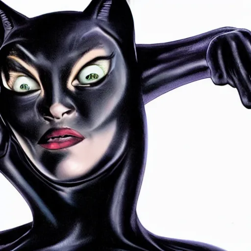 Prompt: High definition, high octane, award winning photo of Catwoman, realistic.