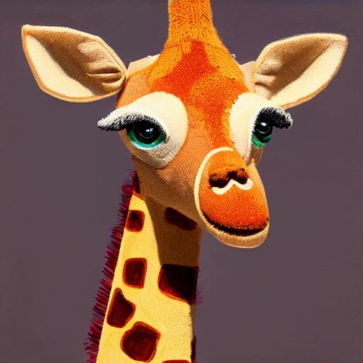 Prompt: Geoffrey the giraffe plush face, dynamic lighting, cinematic, establishing shot, extremely high detail, shining, photo realistic, cinematic lighting, intricate line drawings, 8k resolution, oil painting on canvas