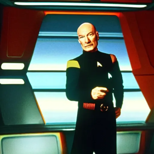 Image similar to bryan cranston as captain picard in star trek the next generation