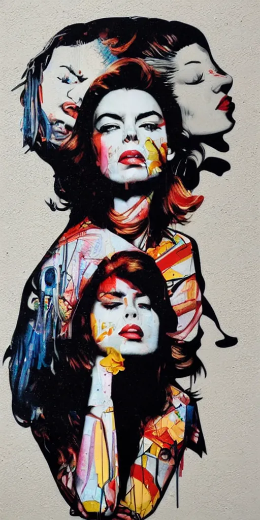 Image similar to lonely woman, sleeping alone, 1 9 8 0's disco by sandra chevrier