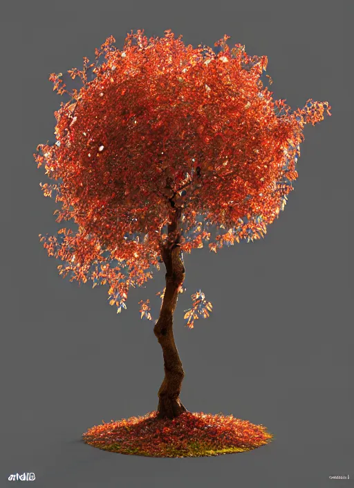 Prompt: an isolated apple tree, 3 d render, art nouveau style, ultra realistic, masked transparent flat background, popular on sketchfab, pixelsquid, 8 k, volumetric lighting, super focused, no blur, trending on artstation, octane render, ultra detailed, hyperrealistic, by artgerm and alphonse mucha