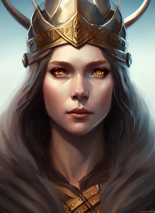 Prompt: viking princess, portrait, art by artgerm and greg rutkowski and magali villeneuve, d & d, fantasy, highly detailed, portrait, digital painting, trending on artstation, concept art, sharp focus, illustration