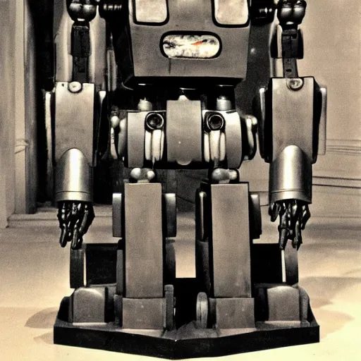 Image similar to mecha robot designed by frida kahlo