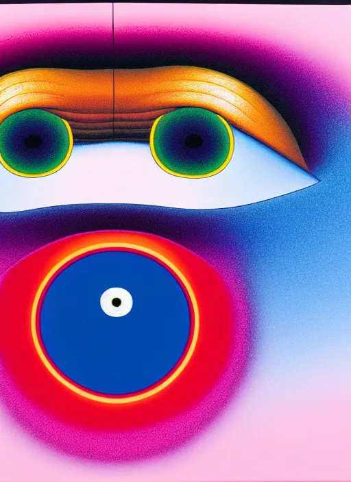 Image similar to eyeball by shusei nagaoka, kaws, david rudnick, airbrush on canvas, pastell colours, cell shaded, 8 k
