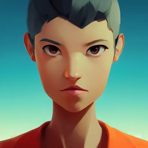 Image similar to face icon stylized minimalist mash, loftis, cory behance hd by jesper ejsing, by rhads, makoto shinkai and lois van baarle, ilya kuvshinov, rossdraws global illumination