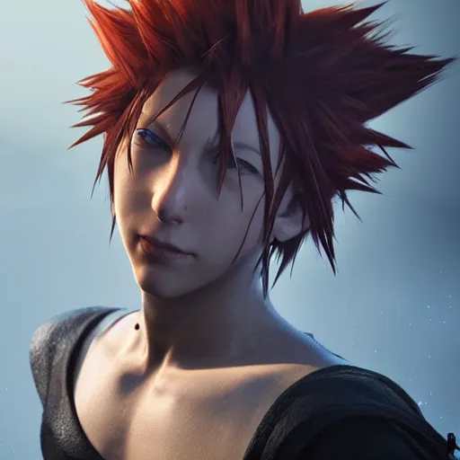Prompt: photo realistic image of axel from kingdom hearts, stunning 3 d render inspired art by istvan sandorfi and greg rutkowski, power pose, realistic, highly detailed attributes and atmosphere, dim volumetric cinematic lighting,
