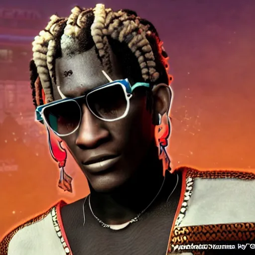 Prompt: young thug, as a character in tekken