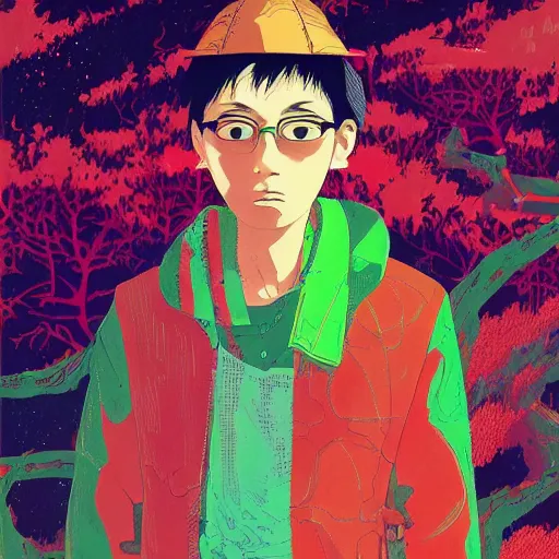 Image similar to a portrait of a character in a scenic environment by Hiroyuki-Mitsume Takahashi