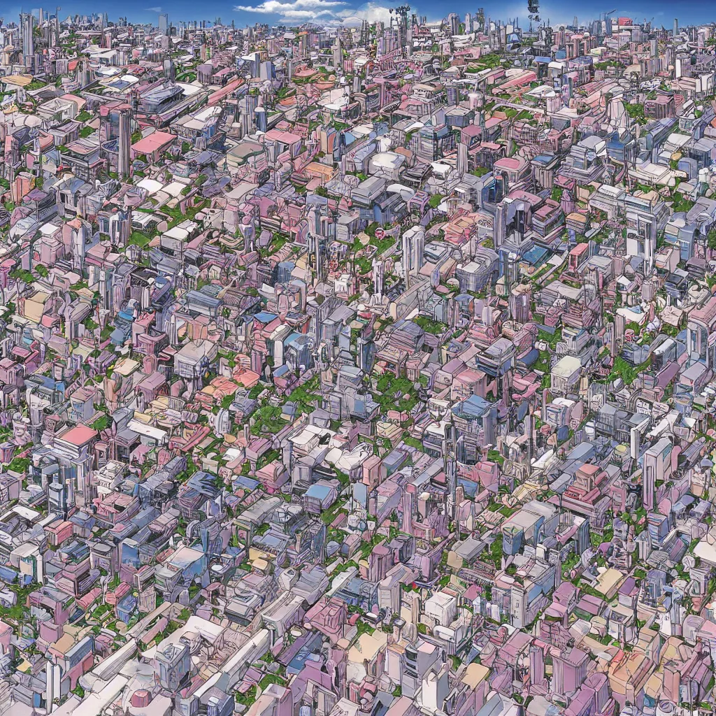 Image similar to zalem city by yukito kishiro