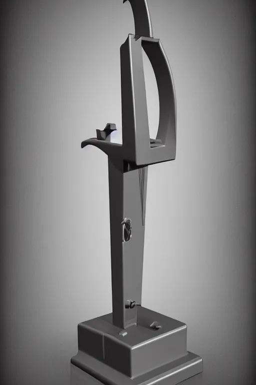 Image similar to a plastic toy guillotine, high detail product photo, trending on artstation, 8 k