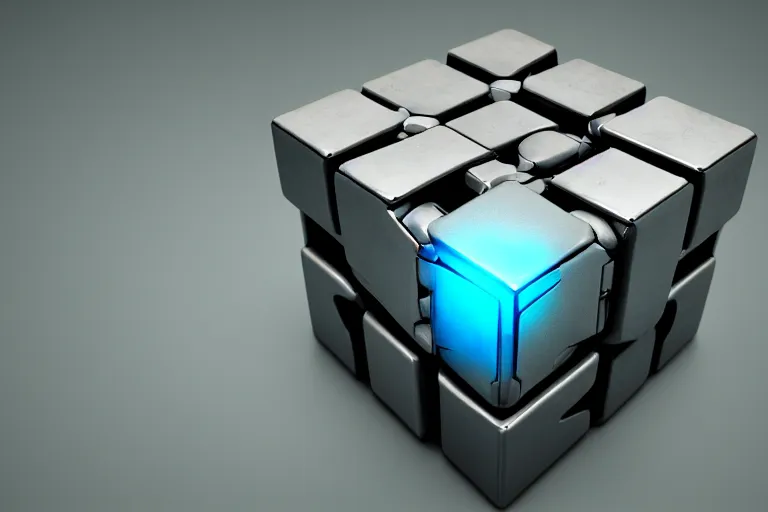 Prompt: single Cyberpunk Intricate cube no background 4K 3D render desktopography HD Wallpaper digital art