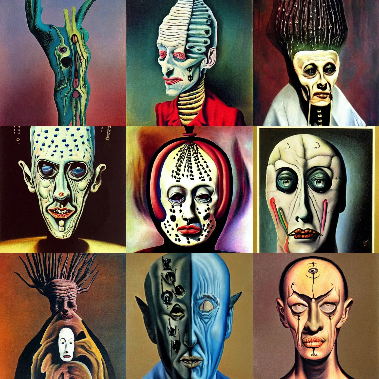 Prompt: pinhead painted by salvador dali