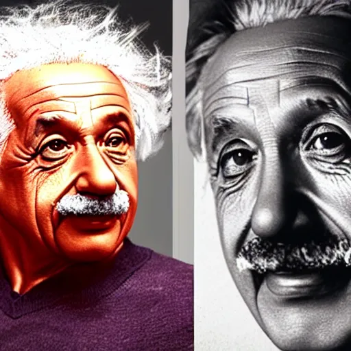 Image similar to Albert Einstein as Iron Man