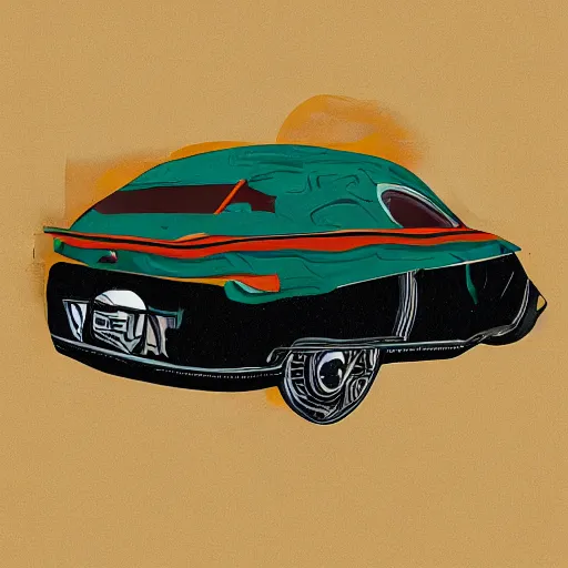 Prompt: car Ash Thorp in organic style