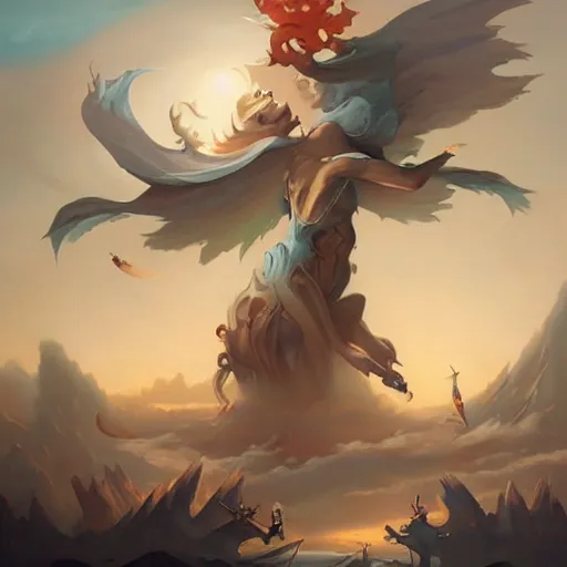 Prompt: an amazing piece of art by Peter Mohrbacher