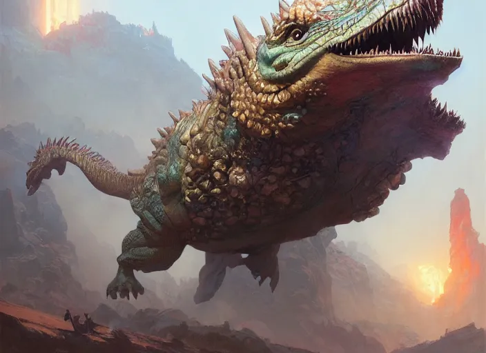 Prompt: cinematic dimetrodon, marvel comics, intricate, highly detailed, smooth, artstation, digital illustration by ruan jia and mandy jurgens and artgerm and wayne barlowe and greg rutkowski and zdislav beksinski