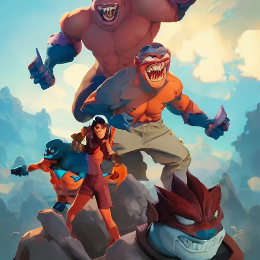 Prompt: hero world street sharks, behance hd by jesper ejsing, by rhads, makoto shinkai and lois van baarle, ilya kuvshinov, rossdraws global illumination