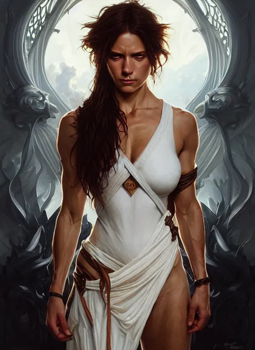 Image similar to portrait of aggressive eden hazard, d & d, muscular! white, fire, fantasy, intricate, elegant, highly detailed, digital painting, artstation, concept art, smooth, sharp focus, illustration, art by artgerm and greg rutkowski and alphonse mucha