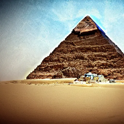 Image similar to the lost pyramid of egypt, digital art