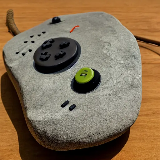 Prompt: controller - shaped rock - n 4