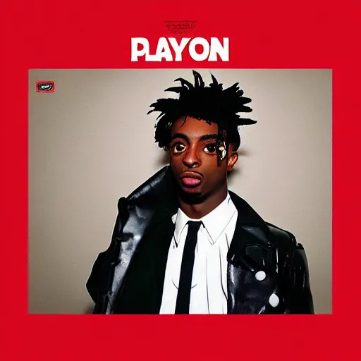 Prompt: playboi carti new album cover, red, album art, album cover