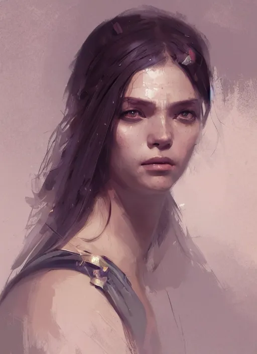 Prompt: female geshia girl, beautiful face, rule of thirds, intricate outfit, spotlight, concept art, digital painting, by greg rutkowski, by jeremy mann,